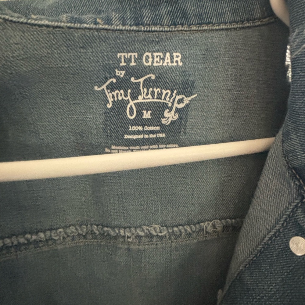 Distressed Denim Jacket With Patch - image 5